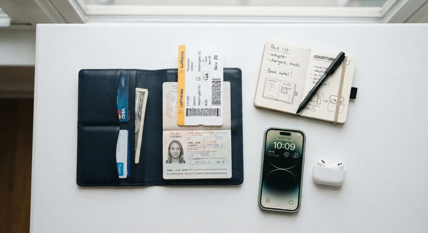 Your Pre-Trip Checklist: What to Sort Before You Leave Home